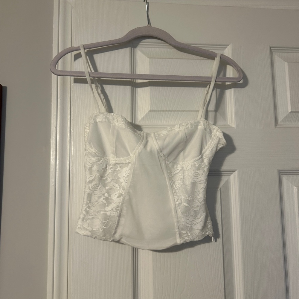Princess Polly White Lace Women's Top